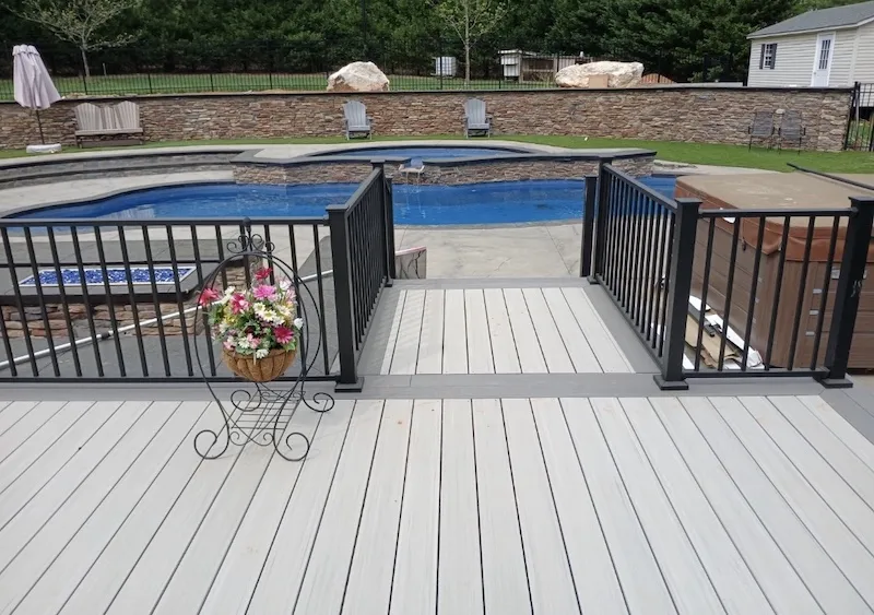 new composite deck in Hickory-1