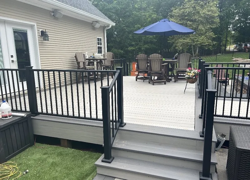 new composite deck in Hickory-2