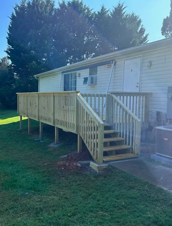 southern yellow deck built in Hickory NC